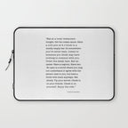 Eat at a local restaurant tonight, Anthony Bourdain Quote Laptop Sleeve Gallery Image 1