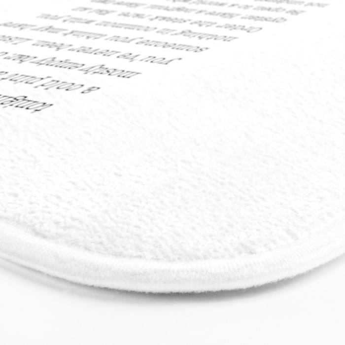 Eat at a local restaurant tonight, Anthony Bourdain Quote Bath Mat Gallery Image 3