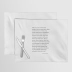 Eat at a local restaurant tonight, Anthony Bourdain Quote Placemat Gallery Image 1