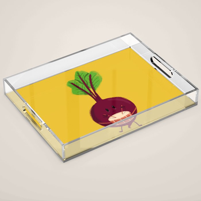 Beet's drum beat Acrylic Tray Gallery Image 1
