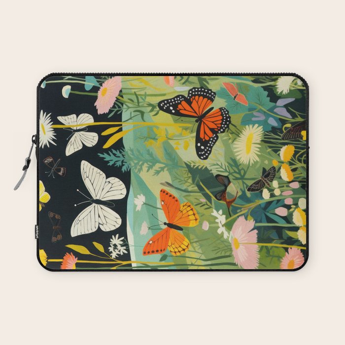 Butterfly Rolling Hills Paradise Laptop Sleeve Gallery Image 1