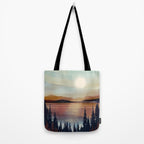 Summer Lake Sunset Tote Bag Gallery Image 2