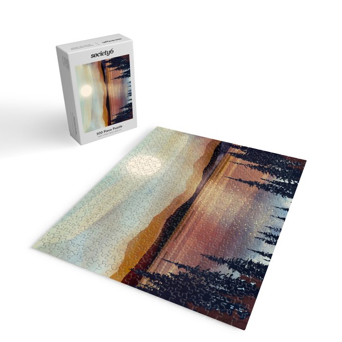 Summer Lake Sunset Jigsaw Puzzle Gallery Image 2