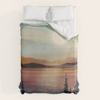 Summer Lake Sunset Duvet Cover Gallery Image 6