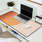 Minimal Retro Sunset Sunrise - Neutral Desert Orange Desk Mat Gallery Image 2