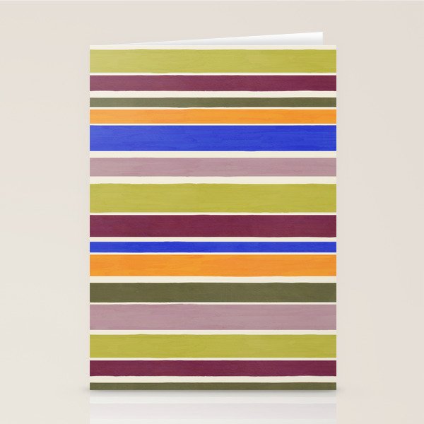 Modern Craft Summer Collection - Roman Stripes Stationery Card Gallery Image 1