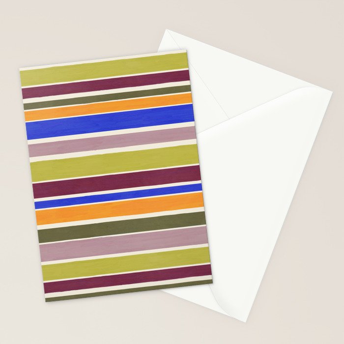 Modern Craft Summer Collection - Roman Stripes Stationery Card Gallery Image 2