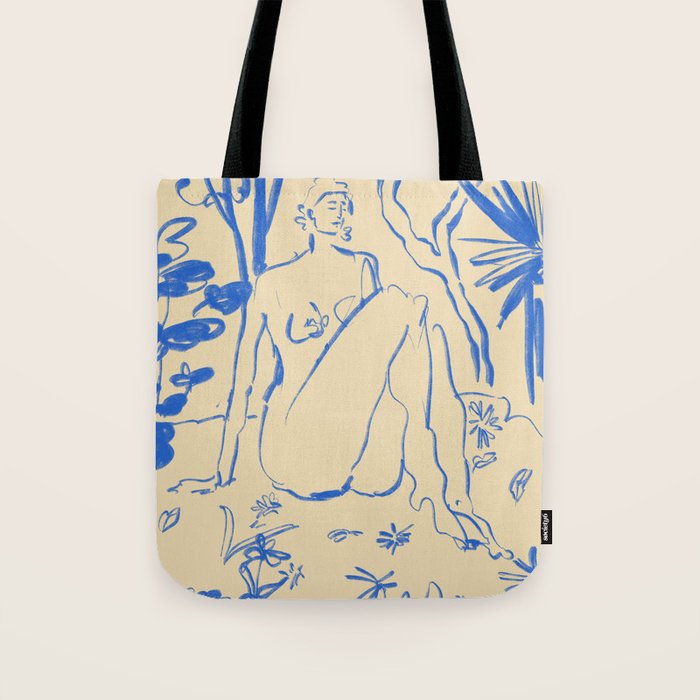 MYSTICAL FOREST BLUE Tote Bag Gallery Image 1