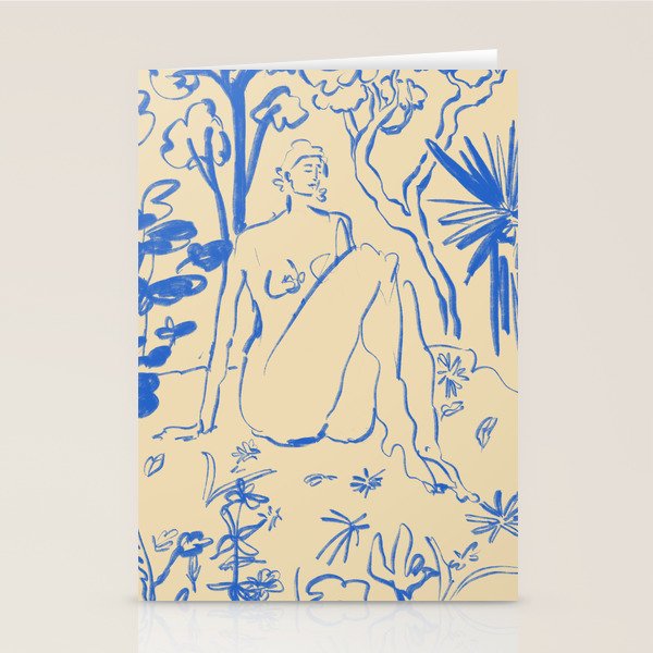 MYSTICAL FOREST BLUE Stationery Card Gallery Image 2
