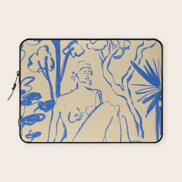 MYSTICAL FOREST BLUE Laptop Sleeve Gallery Image 1