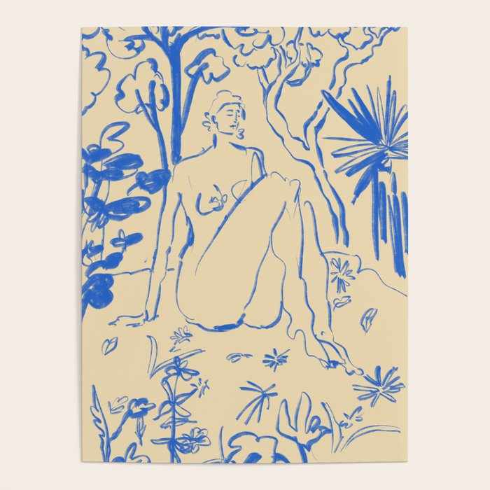 MYSTICAL FOREST BLUE Poster Gallery Image 1