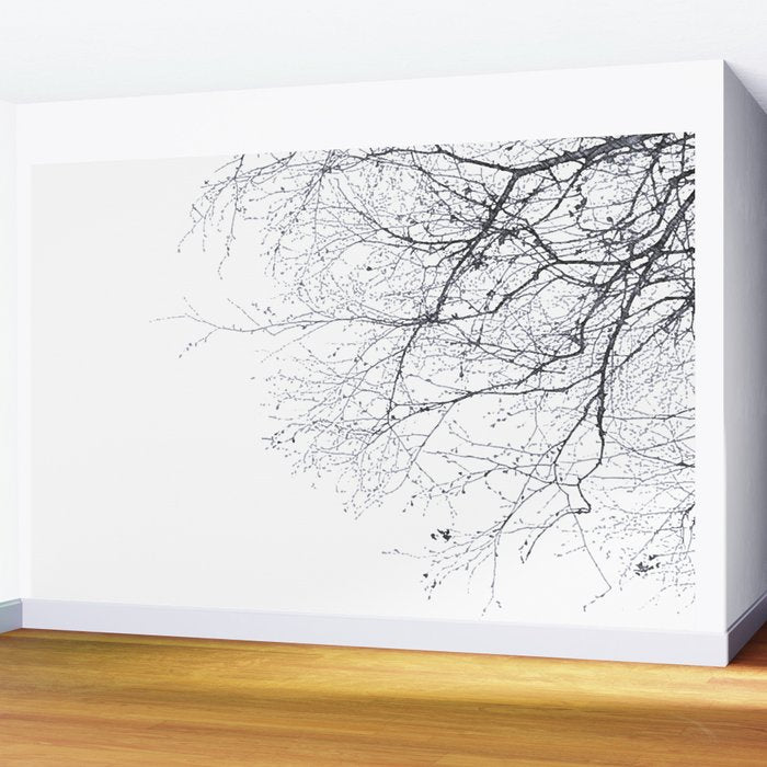 BLACK BRANCHES Wall Mural Gallery Image 2