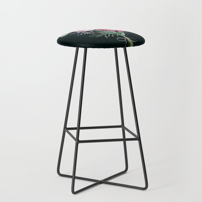 Butterfly Floral Bouquet Stool Gallery Image 1