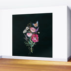 Butterfly Floral Bouquet Wall Mural Gallery Image 2