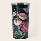 Butterfly Floral Bouquet Travel Mug Gallery Image 1