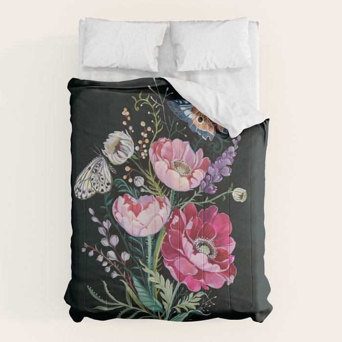 Butterfly Floral Bouquet Comforter Gallery Image 6
