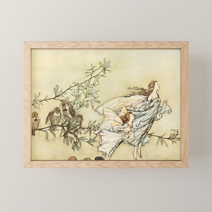 Fairies by Arthur Rackham from "PeterPan in Kensington Gardens," 1906 Mini Art Print Gallery Image 1