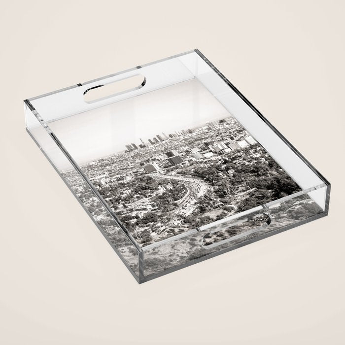 Los Angeles Grey Acrylic Tray Gallery Image 1