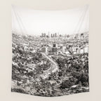 Los Angeles Grey Wall Tapestry Gallery Image 4