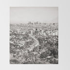 Los Angeles Grey Throw Blanket Gallery Image 2