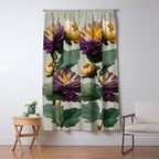 Birthflower Gift Aster Flower Art Floral Print Japanese Wall Art Poster Birthday Painting for her Window Curtain Gallery Image 5