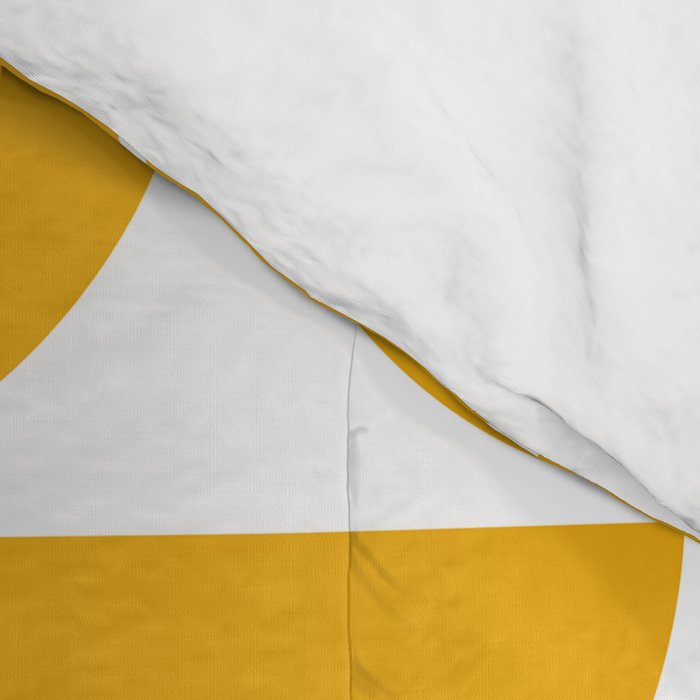 Mid Century Modern Geometric 04 Yellow Comforter Gallery Image 4
