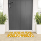 Mid Century Modern Geometric 04 Yellow Welcome Mat Gallery Image 3