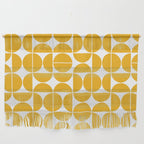 Mid Century Modern Geometric 04 Yellow Wall Hanging Gallery Image 1