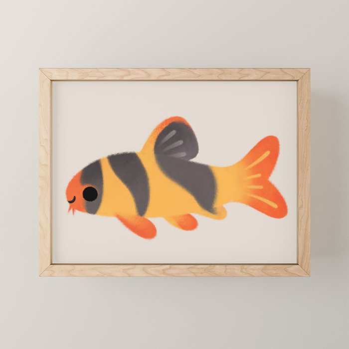 Clown loach Mini Art Print Gallery Image 1