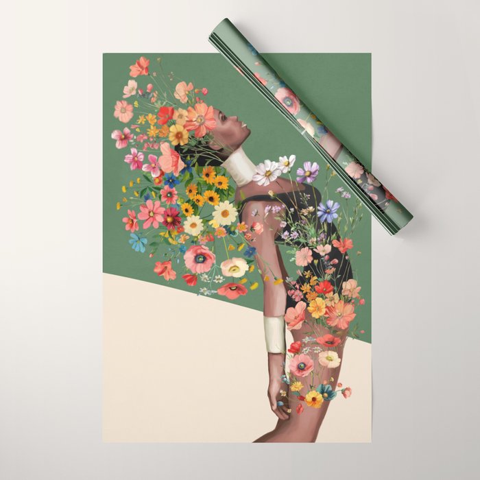 A Soul in Bloom Wrapping Paper Gallery Image 1