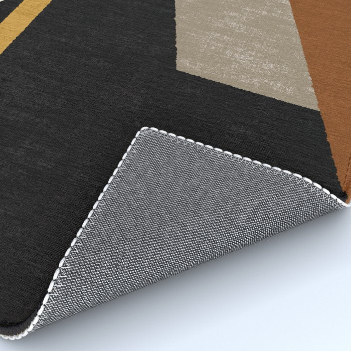 Geometric Compo 1 Filet - terra Rug Gallery Image 4
