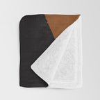 Geometric Compo 1 Filet - terra Throw Blanket Gallery Image 3
