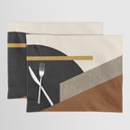 Geometric Compo 1 Filet - terra Placemat Gallery Image 1
