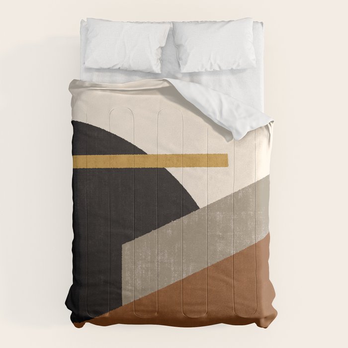 Geometric Compo 1 Filet - terra Comforter Gallery Image 1