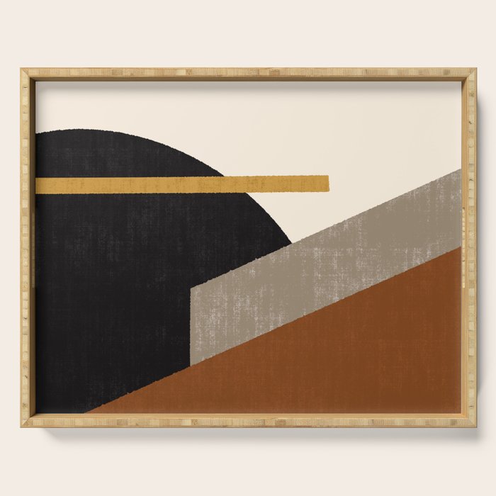 Geometric Compo 1 Filet - terra Serving Tray Gallery Image 1