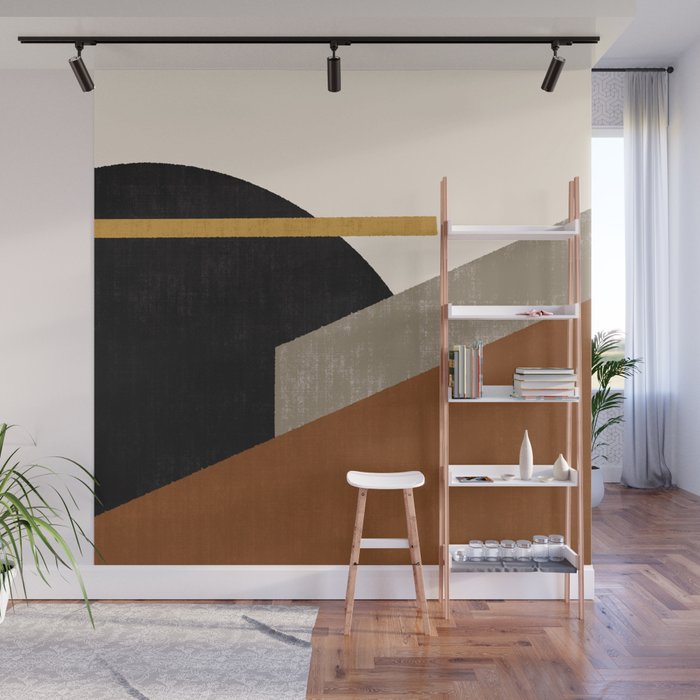 Geometric Compo 1 Filet - terra Wall Mural Gallery Image 1