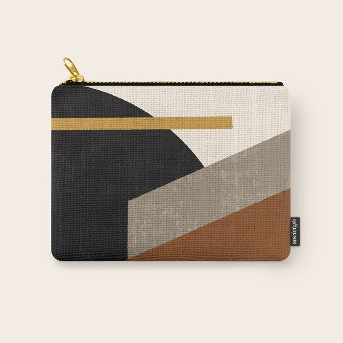 Geometric Compo 1 Filet - terra Carry All Pouch Gallery Image 1