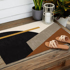 Geometric Compo 1 Filet - terra Outdoor Rug Gallery Image 2