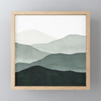 Green Mountains Mini Art Print Gallery Image 1