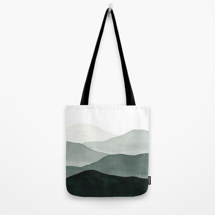 Green Mountains Tote Bag Gallery Image 2