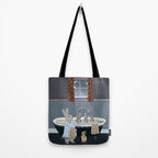 bunny bath time Tote Bag Gallery Image 2