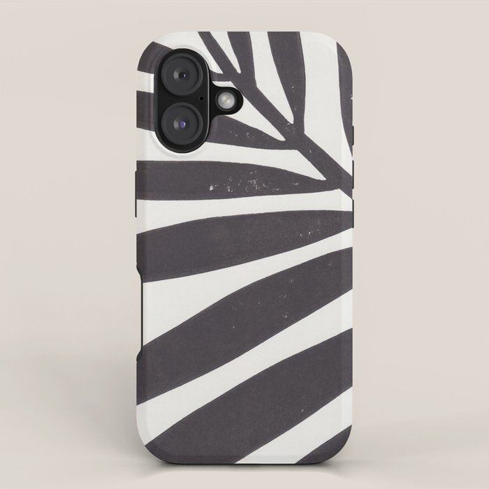 Linocut Branch #2 iPhone Case Gallery Image 1