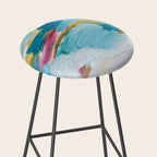 Abstract Oil Painting No. 55 Stool Gallery Image 2