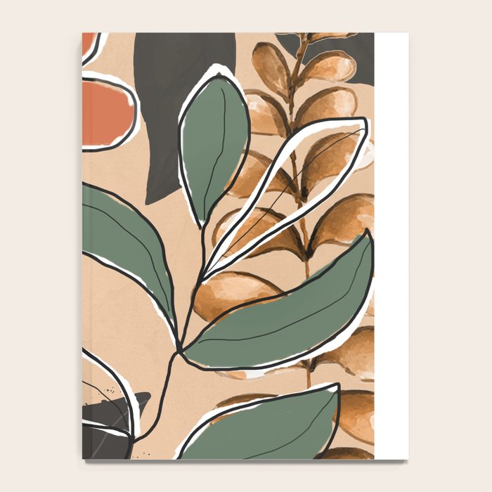 Elegant Botanical Line Art 2 Notebook Gallery Image 4