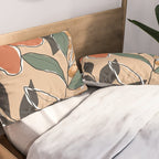 Elegant Botanical Line Art 2 Pillow Sham Gallery Image 2