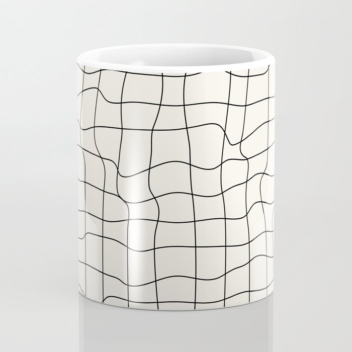 Warp Grid: Off-White Day Edition Coffee Mug Gallery Image 4