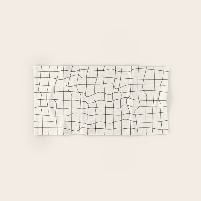 Warp Grid: Off-White Day Edition Bath Towel Gallery Image 1