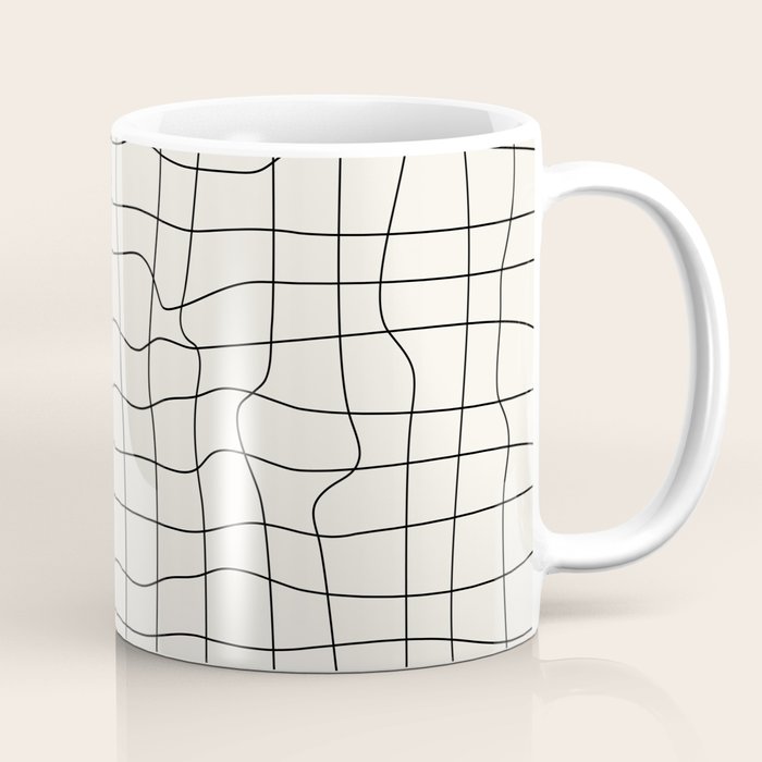 Warp Grid: Off-White Day Edition Coffee Mug Gallery Image 1