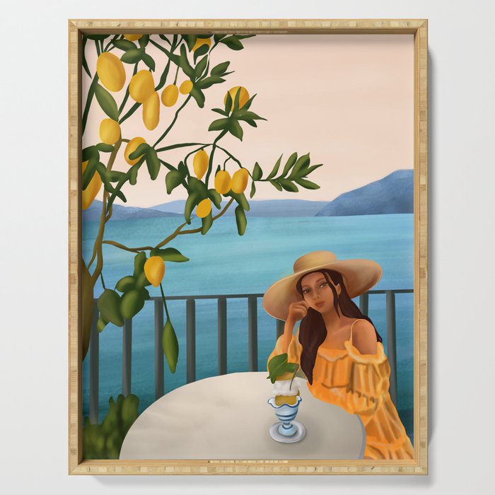 Golden Hour Serenity Serving Tray Gallery Image 1