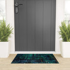 Vincent Van Gogh Trees & Underwood Teal Green Welcome Mat Gallery Image 3